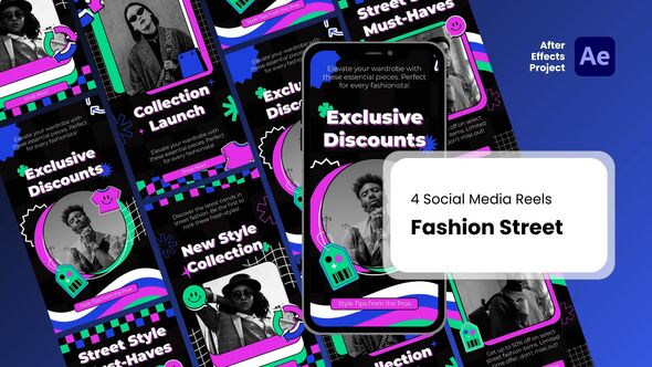 Social Media Reels - Fashion Street After Effect Templates alt