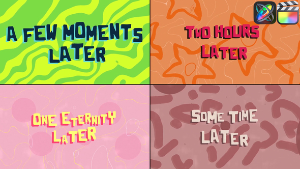 Colorful Time Cards for FCPX alt