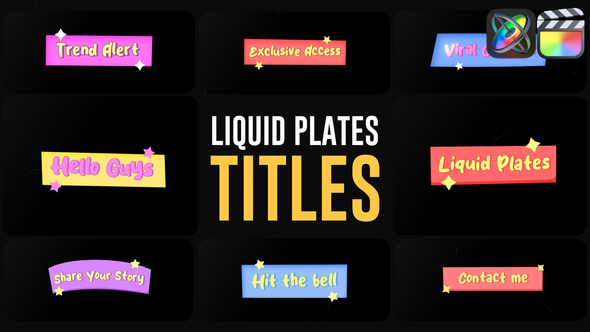 Liquid Plates Titles for FCPX alt
