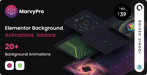 MarvyPro – Background Animations for Elementor