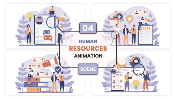 Human Resources Animation Scene