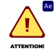 Attention Alert Icons And Titles for After Effects - VideoHive Item for Sale
