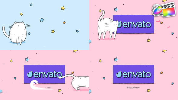 Cartoon Cat Logo for FCPX alt