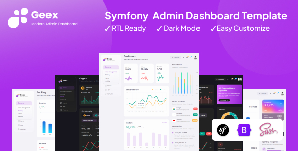 Geex - Symfony Responsive Admin & Dashboard Template