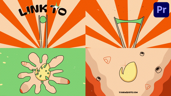 Sushi Chopsticks Logo Opener for Premiere Pro