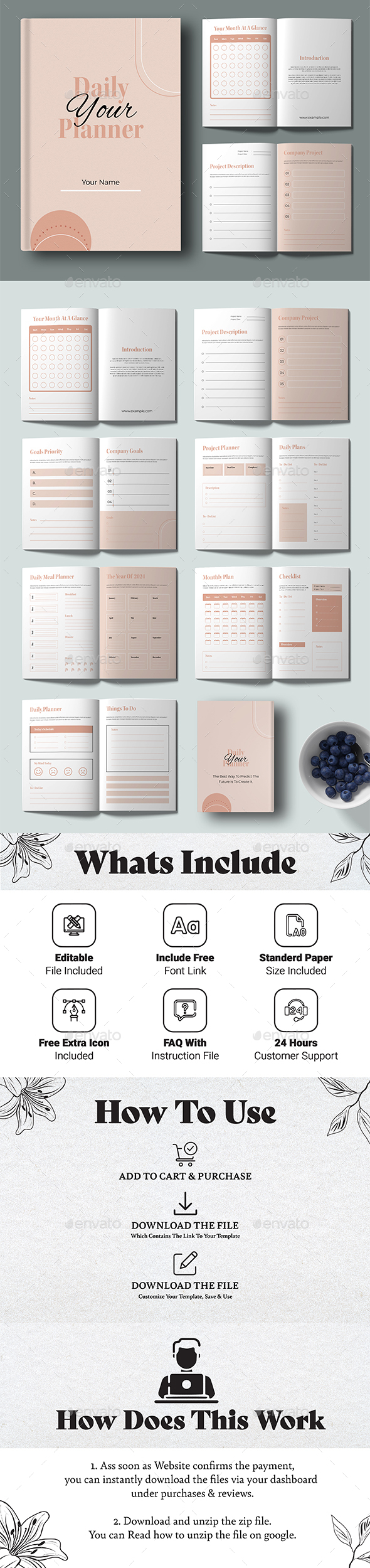 Planner Layout Design Template