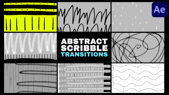 Abstract Scribble Transitions | After Effects alt