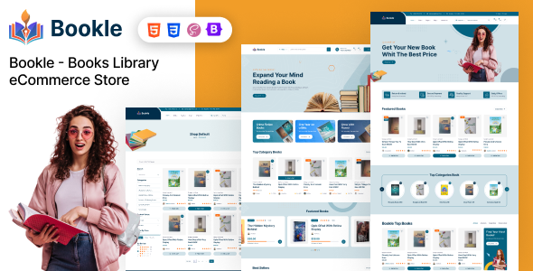 Bookle - Books Library eCommerce Store