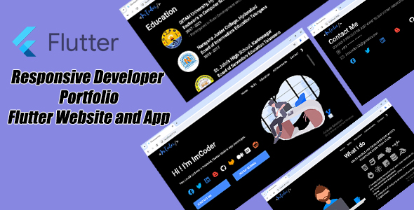 Flutter Responsive Developer Portfolio