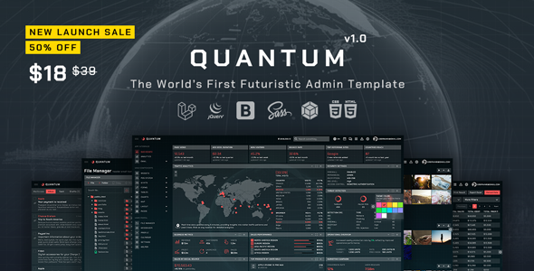 Quantum – Laravel 11 Bootstrap 5 Admin Template – 0 Sold!