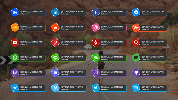 Social Media Lower Thirds | After Effects alt