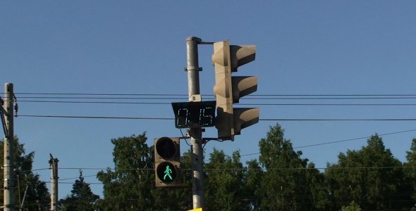 Pedestrian Traffic Lights with Timer