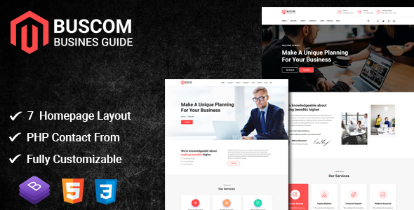 Buscom - Corporate Business HTML Template