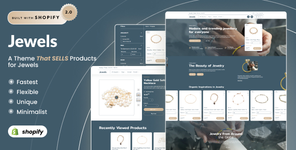 Jewels – Modern Jewelry Store Shopify 2.0 Theme – 0 Sold!