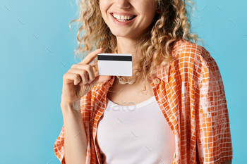 Elegance in Plastic: Woman With Credit Card