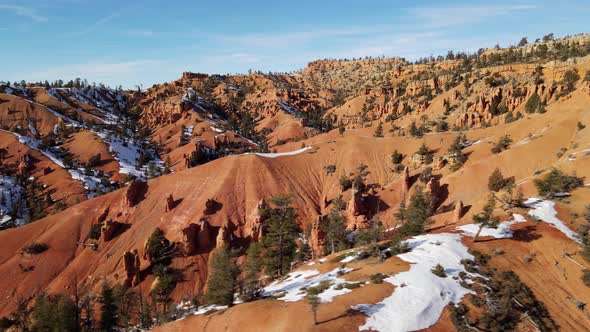 Aerial of the rugged landscape of southern Utah