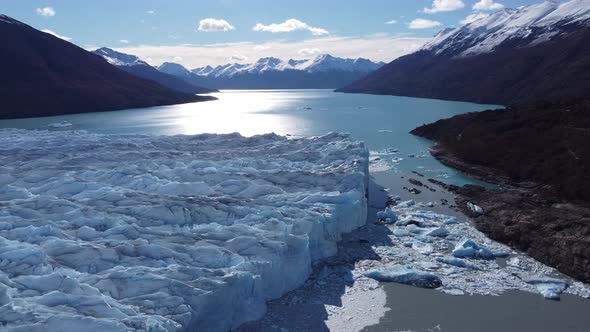 Patagonia landscape. Famous city of El Calafate at Patagonia Argentina