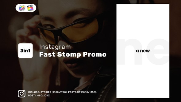 Instagram Fast Stomp Promo Reel for FCPX alt