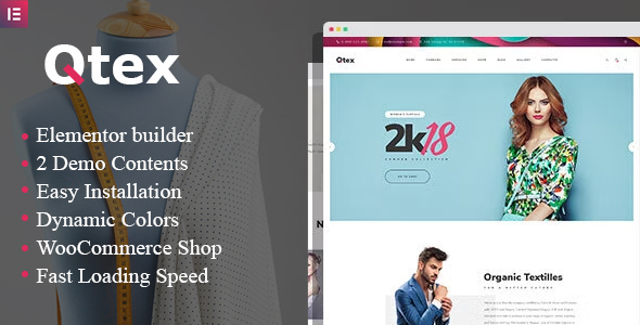 Qtex – Manufacturing and Clothing Company WordPress theme