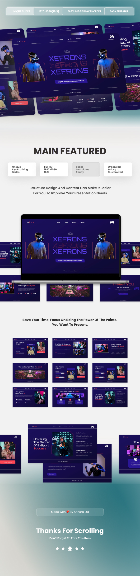 Xefrons - Esport & Gaming PowerPoint