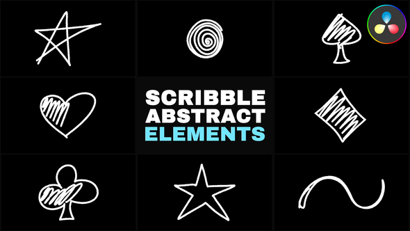 Scribble Abstract Elements | DaVinci Resolve