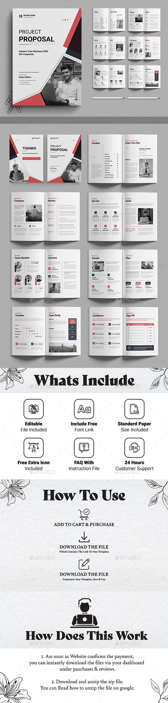 Project Proposal Layout Design Template