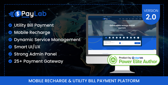 PayLab – Mobile Recharge And Utility Bill Payment Platform