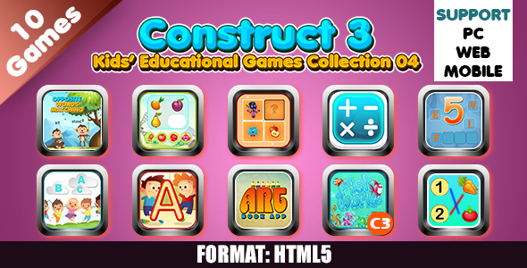 Kids Educational Games Collection 04 (HTML5) 10 Games