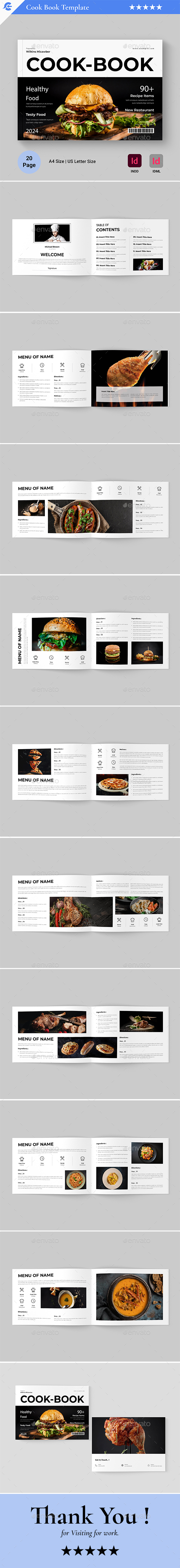 Cook Book Template Landscape