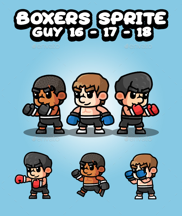 Boxers Game Character Guy 16 17 18