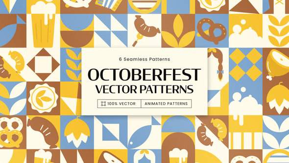 Oktoberfest Animated Background Patterns