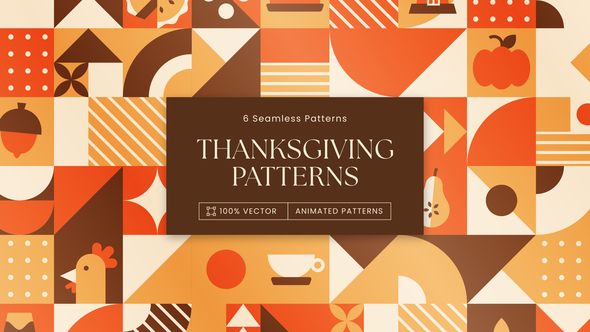 Thanksgiving Animated Background Patterns