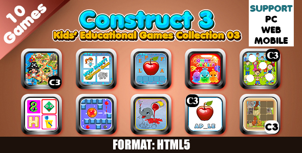 Kids Educational Games Collection 03 (HTML5) 10 Games