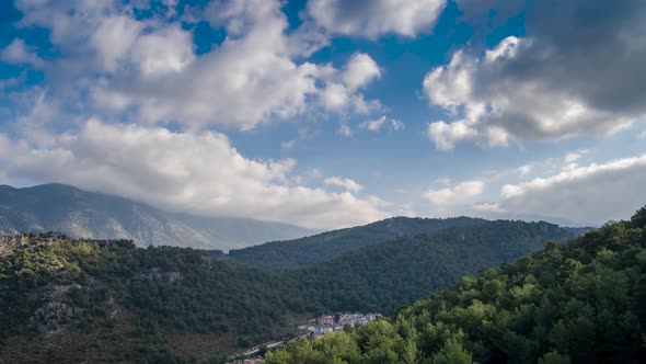 Fethiye Mountain Landscape Timelapse 