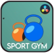 Sport Gym Icons And Titles for DaVinci Resolve - VideoHive Item for Sale