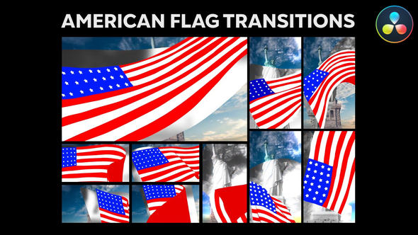 American Flag Transitions for DaVinci Resolve