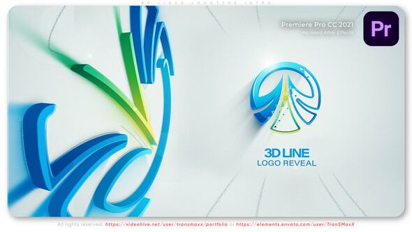 3D Lines Logotype Intro