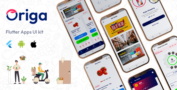 Origa – Single vendor Ecommerce flutter app UI kit