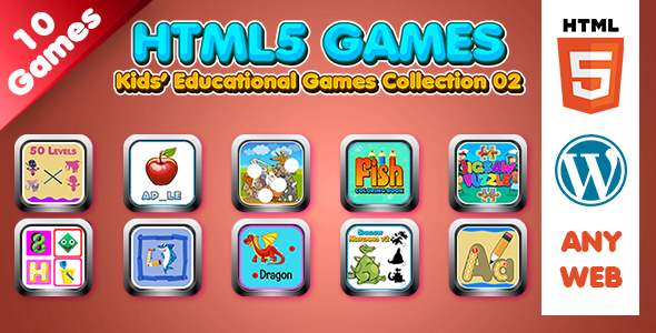 Kids Educational Games Collection 02 (HTML5) 10 Games