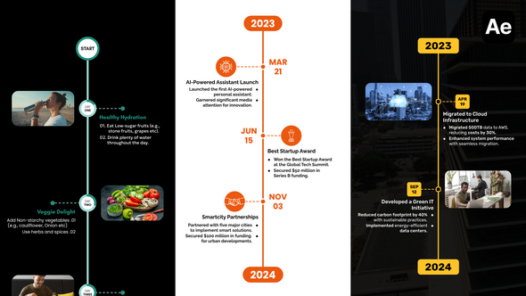 Timeline Infographics Vertical