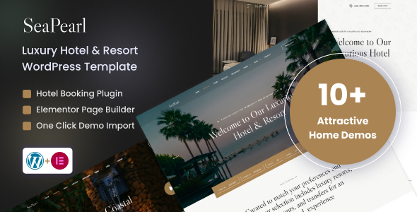 SeaPearl – Luxury Hotel & Resort WordPress Theme – 0 Sold!