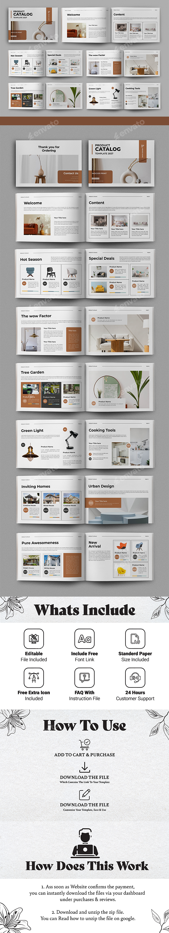 Product Catalog Brochure Template