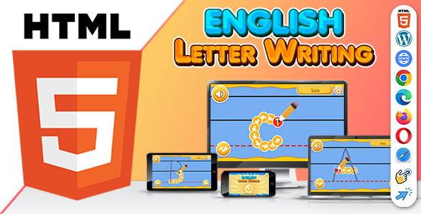 English Letter Writing ( HTML5 ) Kids Educational Game