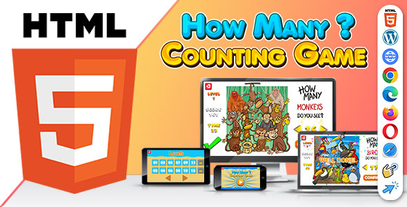 How Many ( HTML5 ) Kids Counting Game