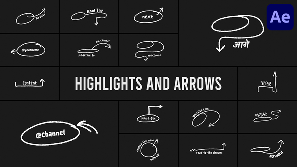 Highlight And Arrows for After Effects