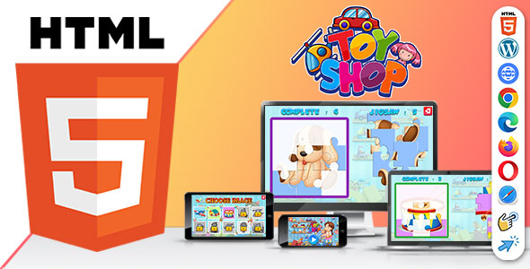 Toy Shop Jigsaw Puzzle ( HTML5 ) Kids Game