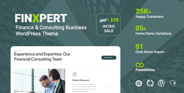 Finxpert – Finance & Consulting Business WordPress Theme – 0 Sold!