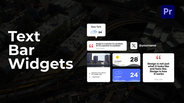 Text Bar Widgets for Premiere Pro