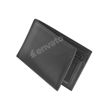 black wallet isolated