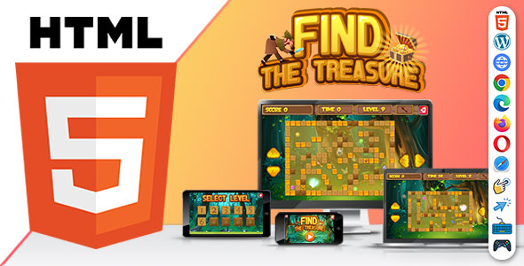 Find The Treasure ( HTML5 ) Puzzle Game